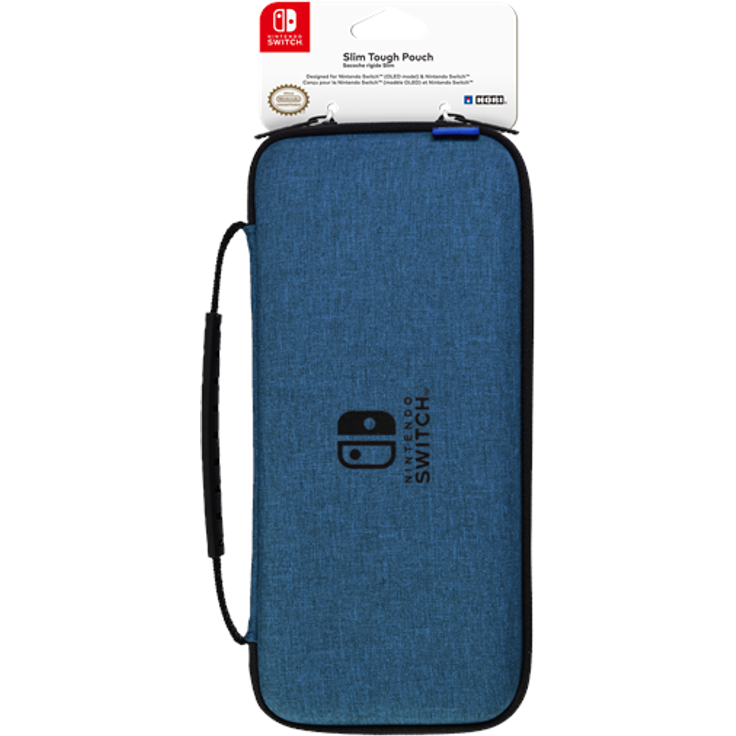 HORI Slim Tough Pouch für Nintendo Switch OLED, Blau