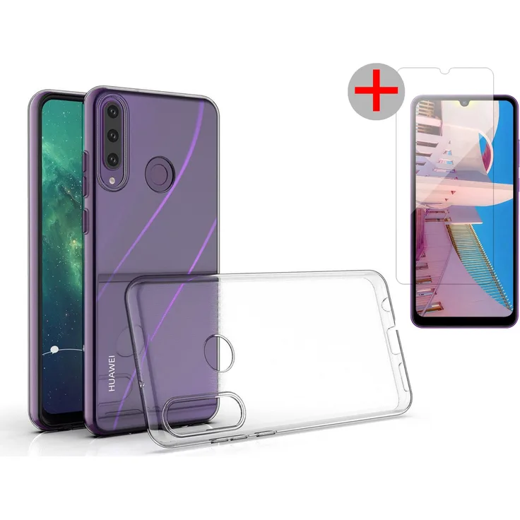 Handy 9H Schutzglas Displayschutz + Silikon Schutzhülle kompatibel mit LG K61