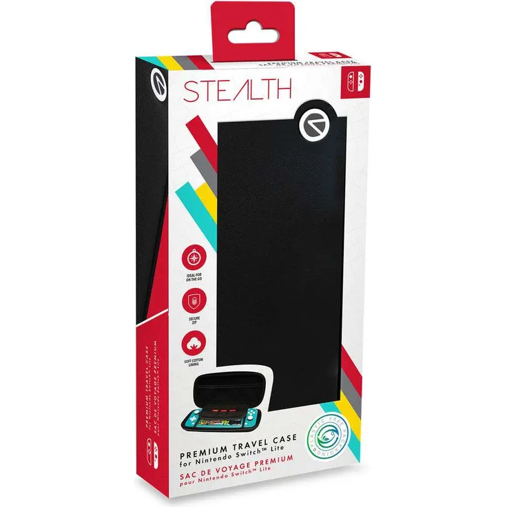 Premium Travel Case für Nintendo Switch Lite, Schwarz