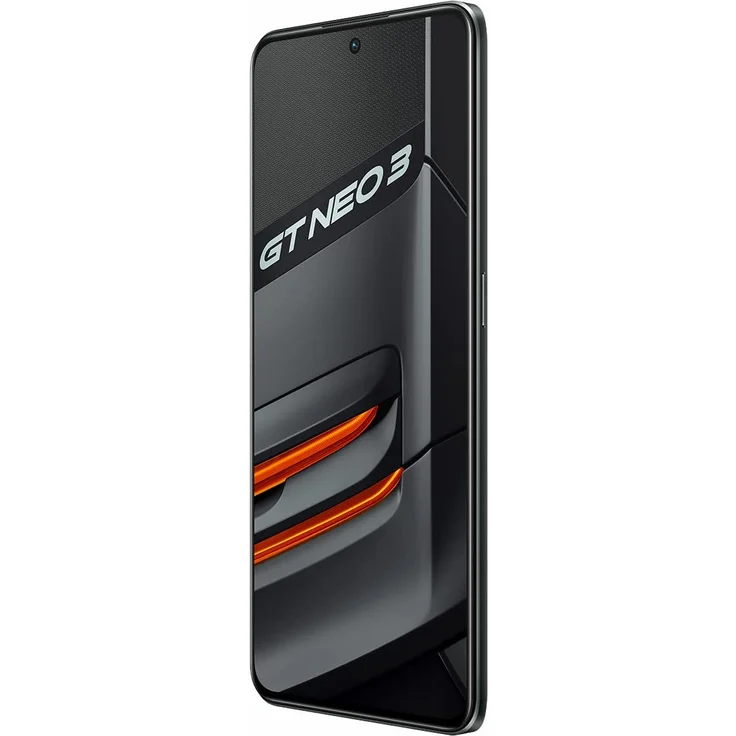 realme GT Neo 3 Smartphone 17,02cm (6,7 Zoll) AMOLED-Display, Android 12, Asphalt Black – Bild 2