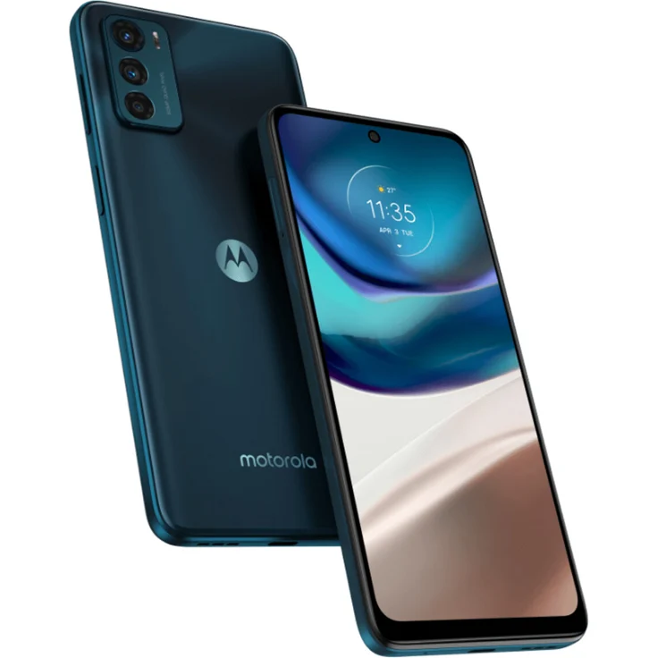 Motorola Moto G42 Smartphone 16,25cm (6,4 Zoll) AMOLED-Display, 64GB interner Speicher, 4GB RAM, Dual-SIM, Nano-SIM, Android 12, Atlantic Green – Bild 1