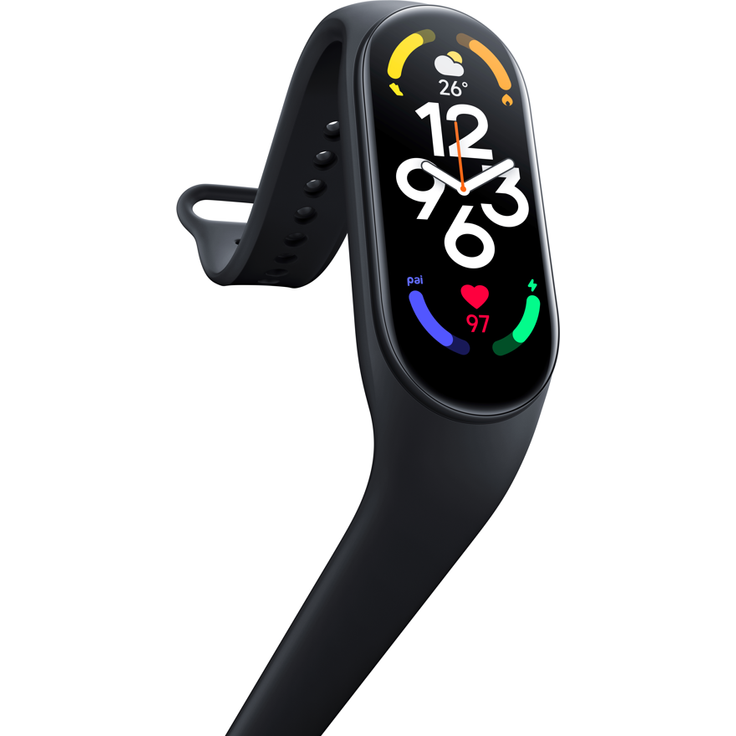 Xiaomi Mi Smart Band 7 Fitness-Tracker Unisex, Einheitsgröße, Kunststoffgehäuse, Polyurethanarmband, Schwarz – Bild 2