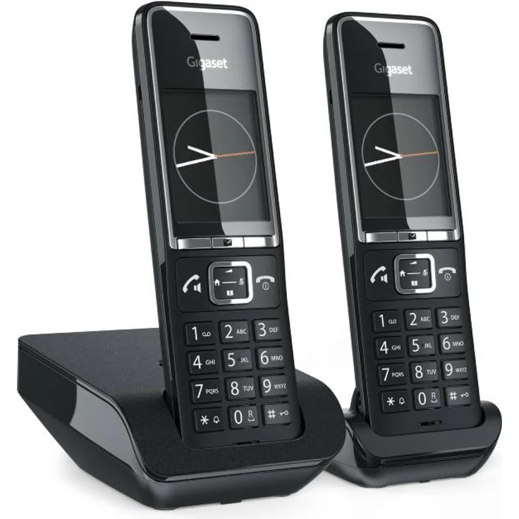 Gigaset COMFORT 550 Duo - Schnurloses Freisprechtelefon mit elegantem Design für Büros, schwarz – Bild 1