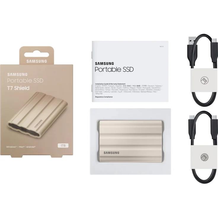Samsung Portable SSD T7 Shield 1 TB, Externe SSD (MU-PE1T0K/EU) – Bild 3