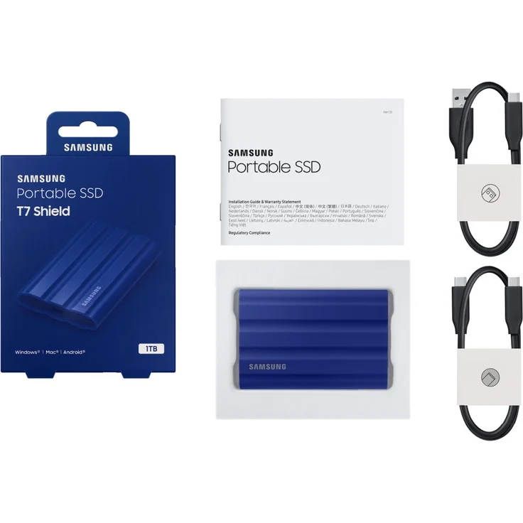 Samsung Portable SSD T7 Shield - Blue - 1TB (MU-PE1T0R/EU) – Bild 3