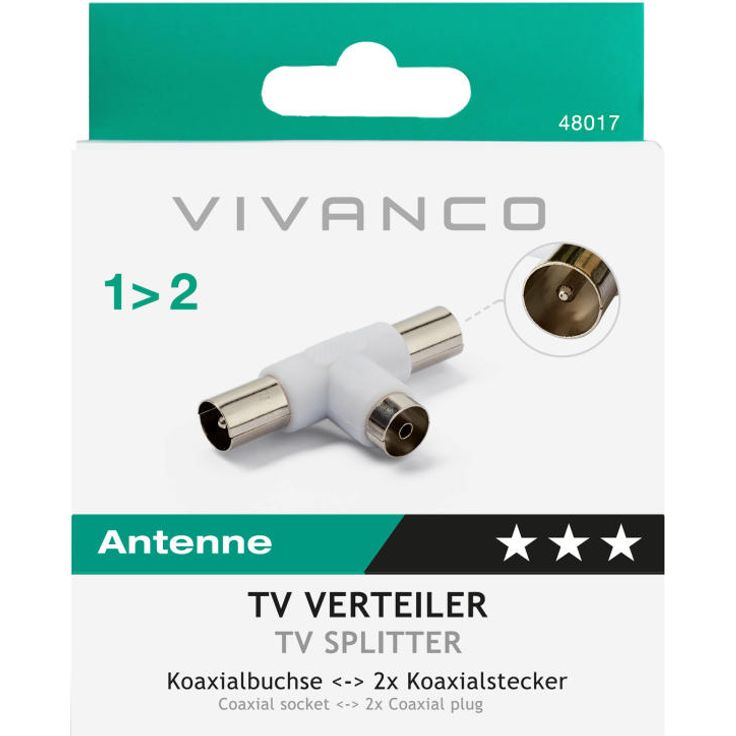 Vivanco TV-Zweifachverteiler – Bild 2