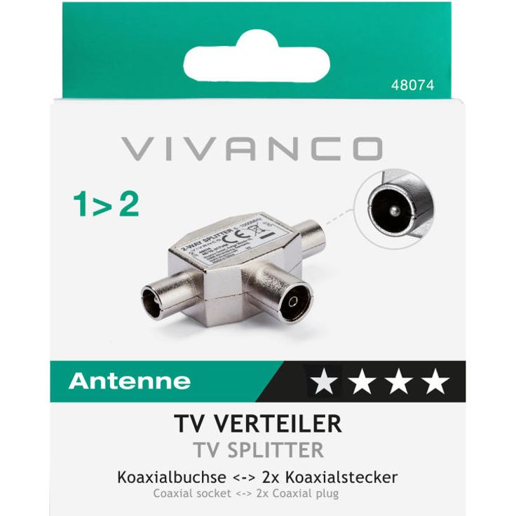 Vivanco TV Zweifachverteiler – Bild 2