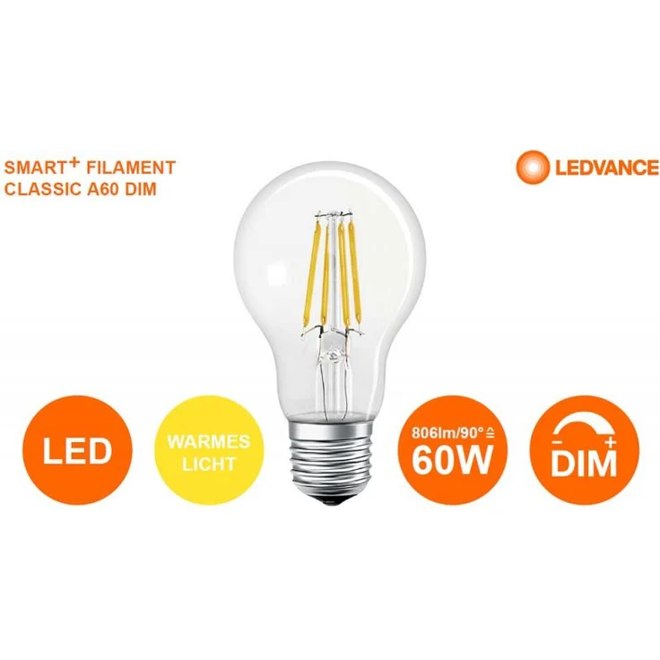 Ledvance Smart+ LED Leuchtmittel Volks Licht E27 6W/806lm (AC32941) – Bild 7
