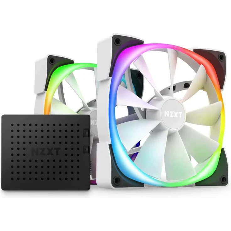 NZXT AER RGB 2-140mm - HF-2814C-DW - Erweiterte Beleuchtungsanpassungen - Fluid Dynamic Bearing - LED RGB PWM Lüfter - Preisvergleich – Bild 1