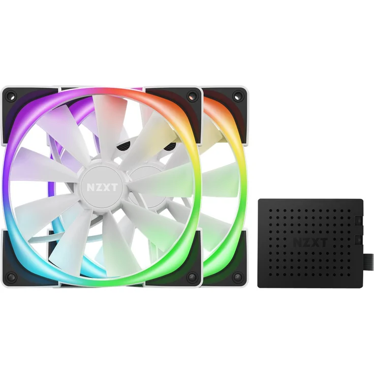 NZXT AER RGB 2-140mm - HF-2814C-DW - Erweiterte Beleuchtungsanpassungen - Fluid Dynamic Bearing - LED RGB PWM Lüfter - Preisvergleich – Bild 3