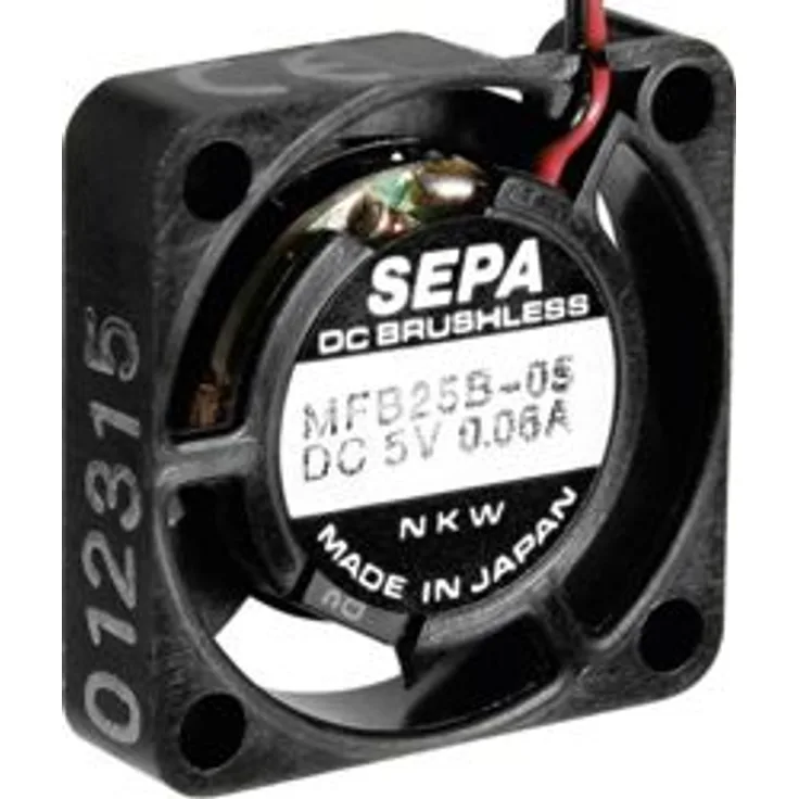 SEPA MFB25B12 Axiallüfter 12 V-DC 23 l-min (L x B x H) 25 x 25 x 6.5mm