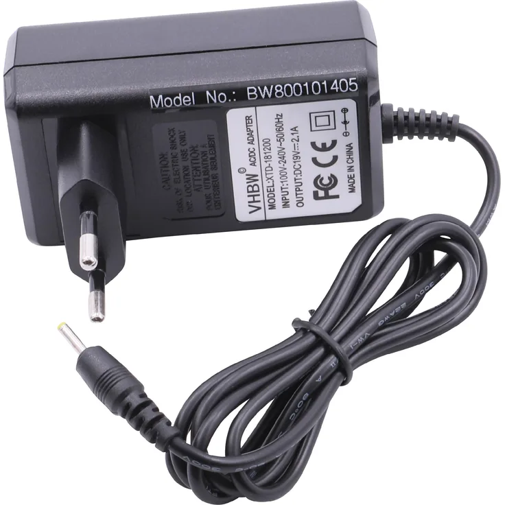vhbw 220V Netzteil Ladegerät (20V, 2A) kompatibel mit Asus Eee PC X101CH, X101H Notebook, Laptop