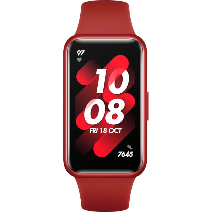 Huawei Band 7 Fitness-Tracker Unisex, Einheitsgröße, Kunststoffgehäuse, Silikonarmband, Flame Red – Bild 2