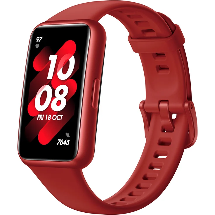 Huawei Band 7 Fitness-Tracker Unisex, Einheitsgröße, Kunststoffgehäuse, Silikonarmband, Flame Red – Bild 3