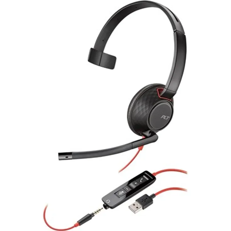 Poly Blackwire C5210 USB-A Headset Schwarz