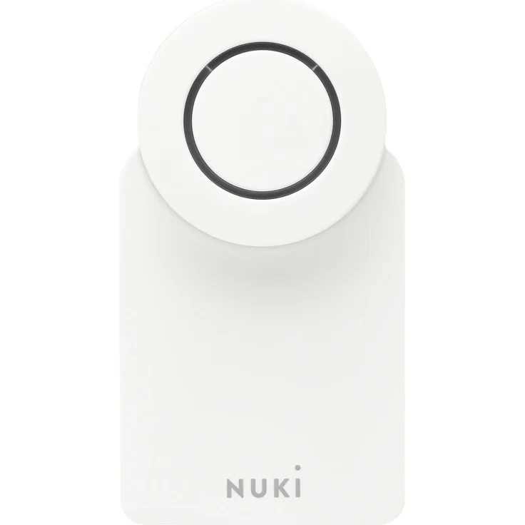 Nuki Smart Lock 3.0 Smartes Türschloss für schlüssellosen Zutritt ohne Umbau, nachrüstbares elektronisches Türschloss, weiß – Bild 1