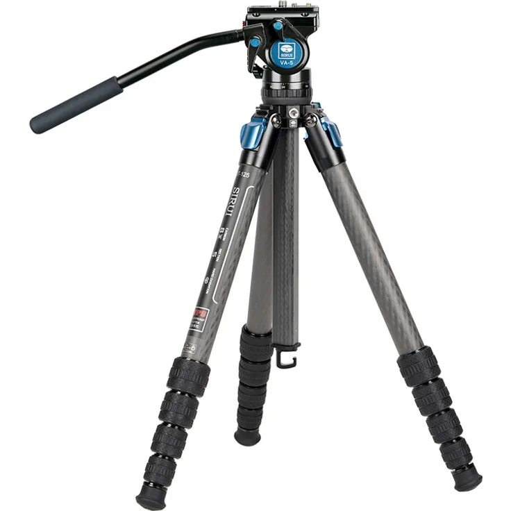 SIRUI ST-125 Superb Travel Dreibeinstativ Carbon mit Videokopf VA-5 ST-Serie