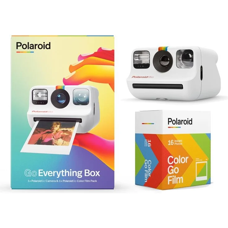 Polaroid GO white Everything Box Sofortbildkamera mit GO Film Double