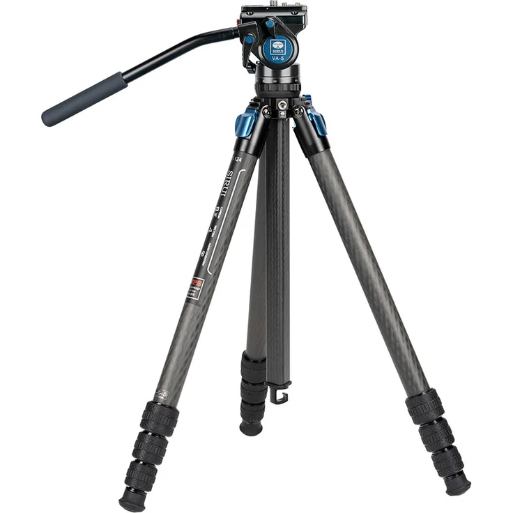 SIRUI ST-124 Superb Travel Dreibeinstativ Carbon mit Videokopf VA-5 ST-Serie – Bild 1