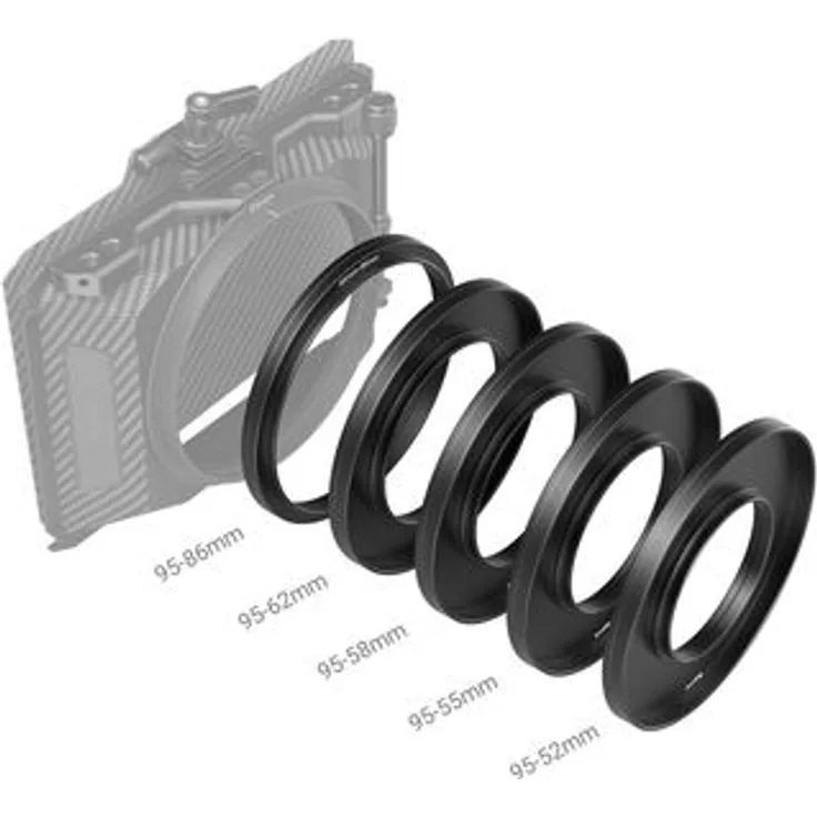 SmallRig 3383 Adapter Rings Kit (52-55-58-2-86 95mm) für Mini Matte Box