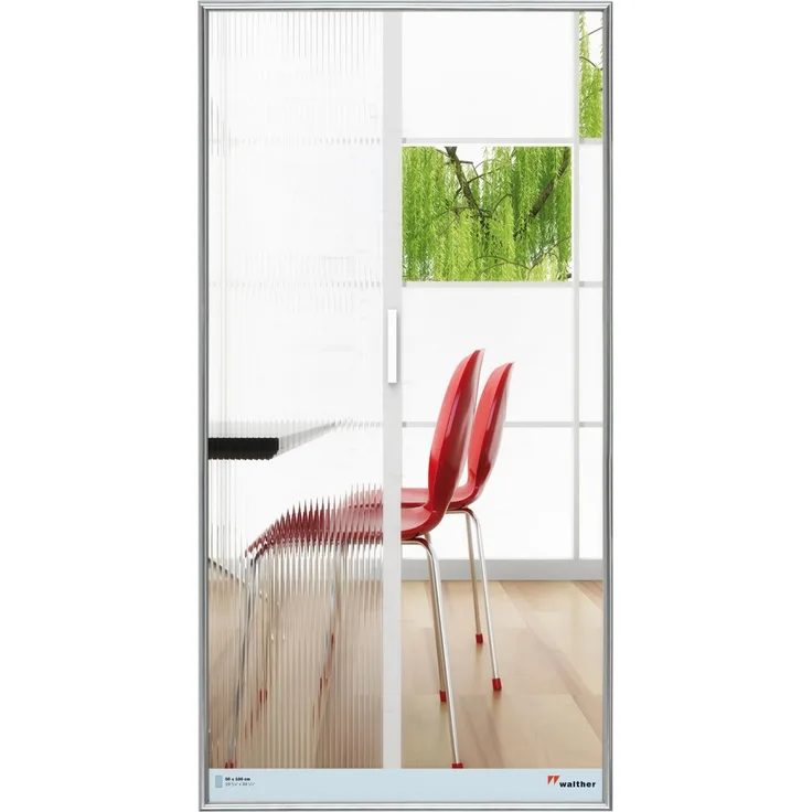 Walther Galeria Kunststoff-Rahmen 050X100 SILBER