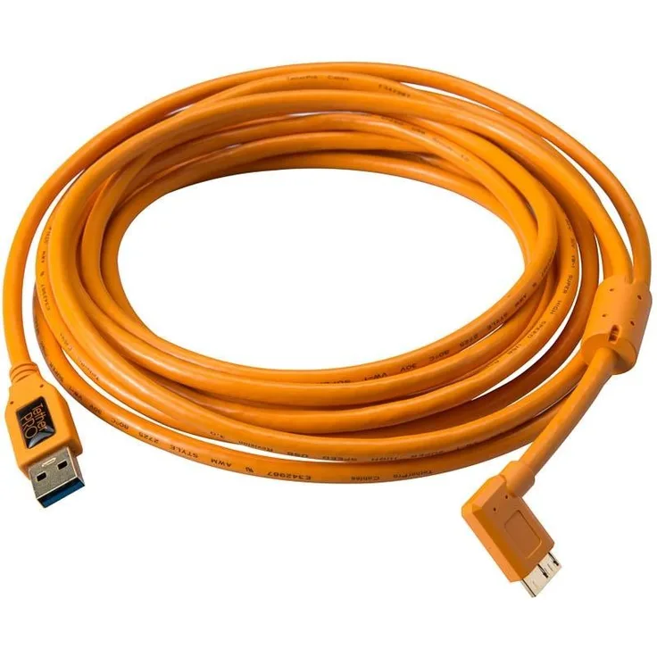 TETHER TOOLS TetherPro SuperSpeed USB-Datenkabel für USB 3.0 an USB 3.0 Micro-B - 4,6 Meter Länge, r
