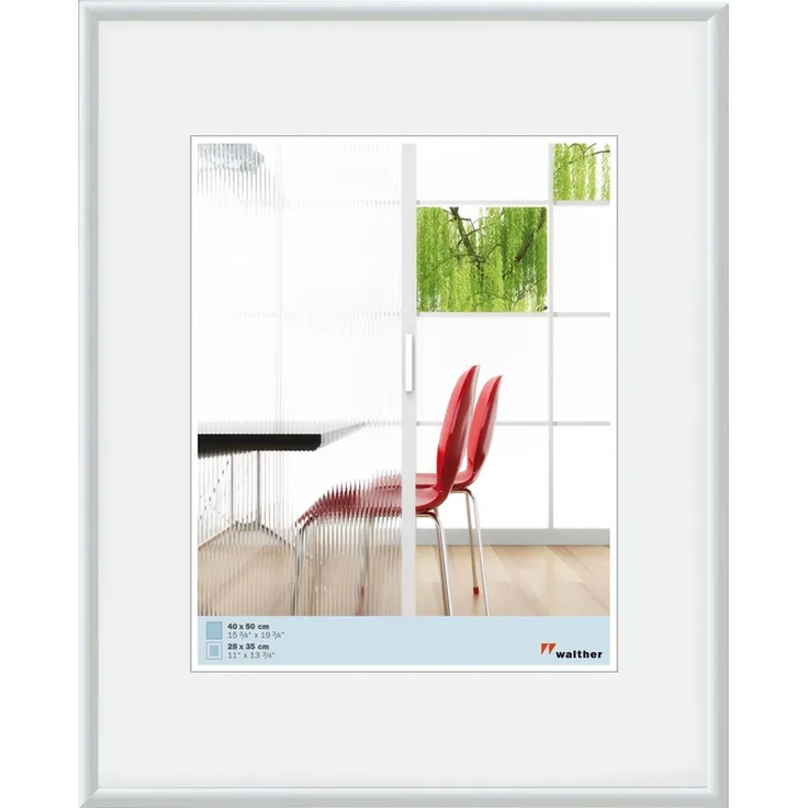 Walther Galeria Kunststoff-Rahmen 050X060 WEISS