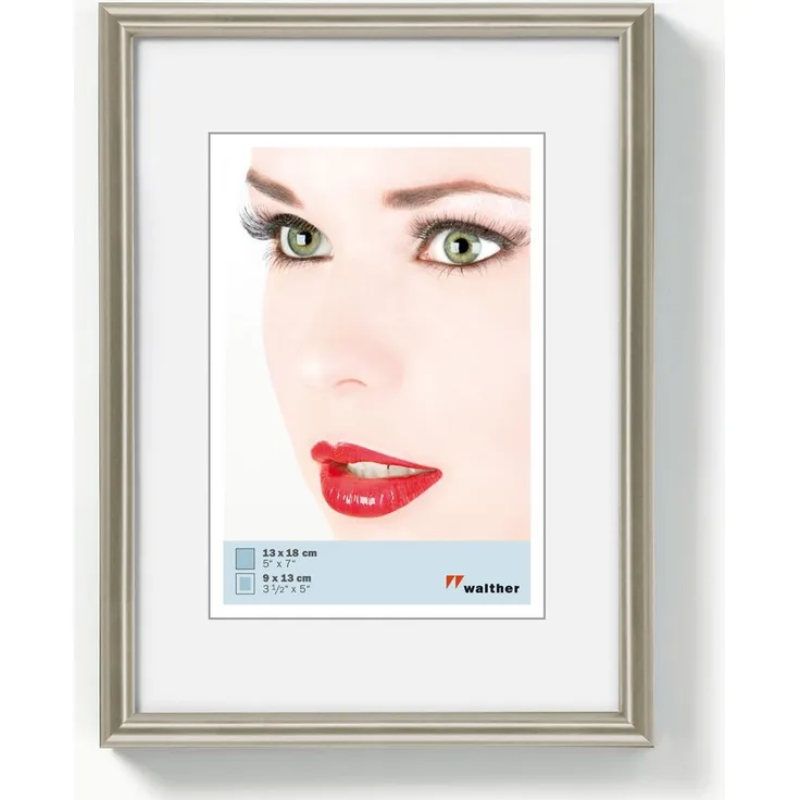 Walther Galeria Kunststoff-Rahmen 015X020 STAHL