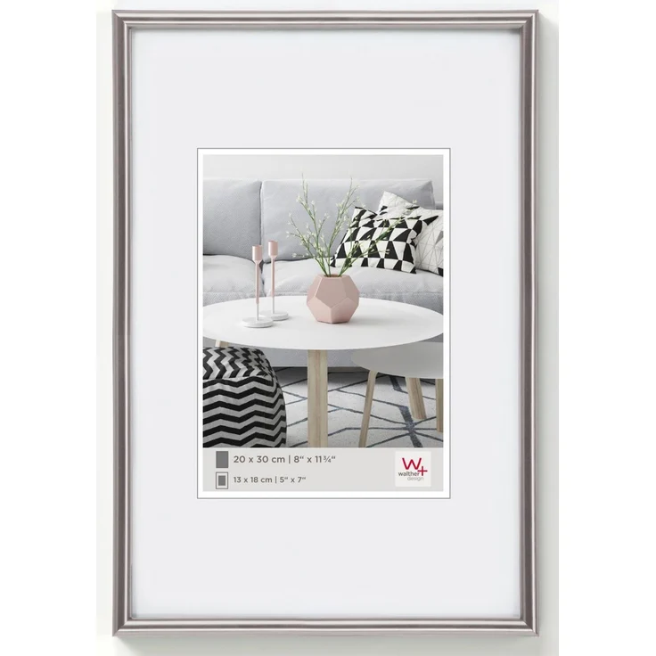 Walther Galeria Kunststoff-Rahmen 020X030 STAHL – Bild 1