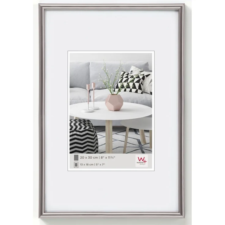 Walther Galeria Kunststoff-Rahmen 030X045 STAHL – Bild 1