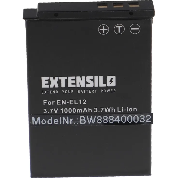 EXTENSILO 1x Akku kompatibel mit Nikon CoolPix B600, P300, P310, AW120, AW130, AW120s Kamera (1000mAh, 3,7V, Li-Ion)