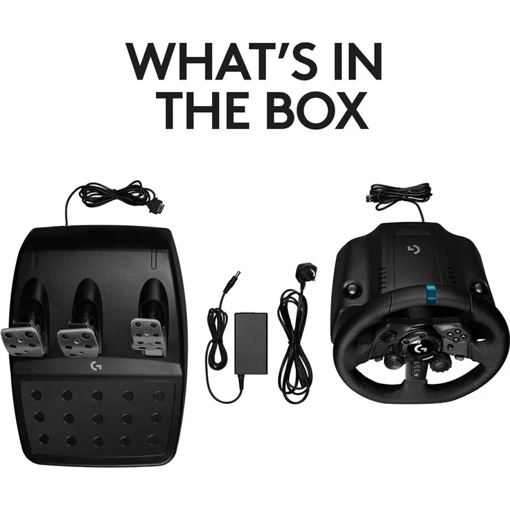 Logitech G923 TRUEFOR Gaming Rennlenkrad mit Pedalen, Kraftrückkopplung bis 1000 Hz (PS4/PS5) – Bild 2