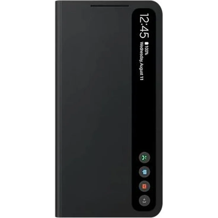 Samsung Clear View Cover Samsung Galaxy S21 FE black – Bild 1