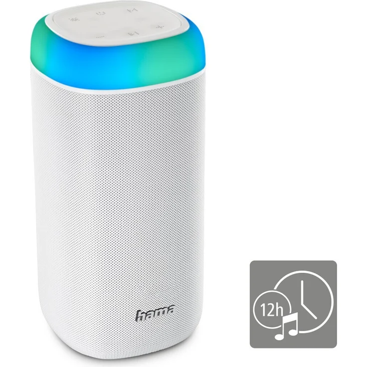 Hama Shine 2.0 Bluetooth-Lautsprecher, spritzwassergeschützt, weiß – Bild 10