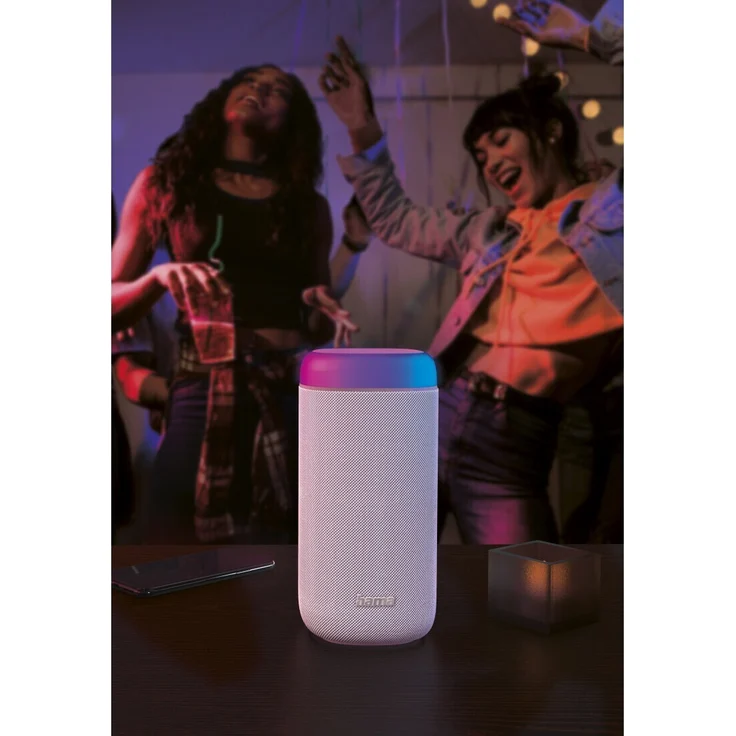 Hama Shine 2.0 Bluetooth-Lautsprecher, spritzwassergeschützt, weiß – Bild 7