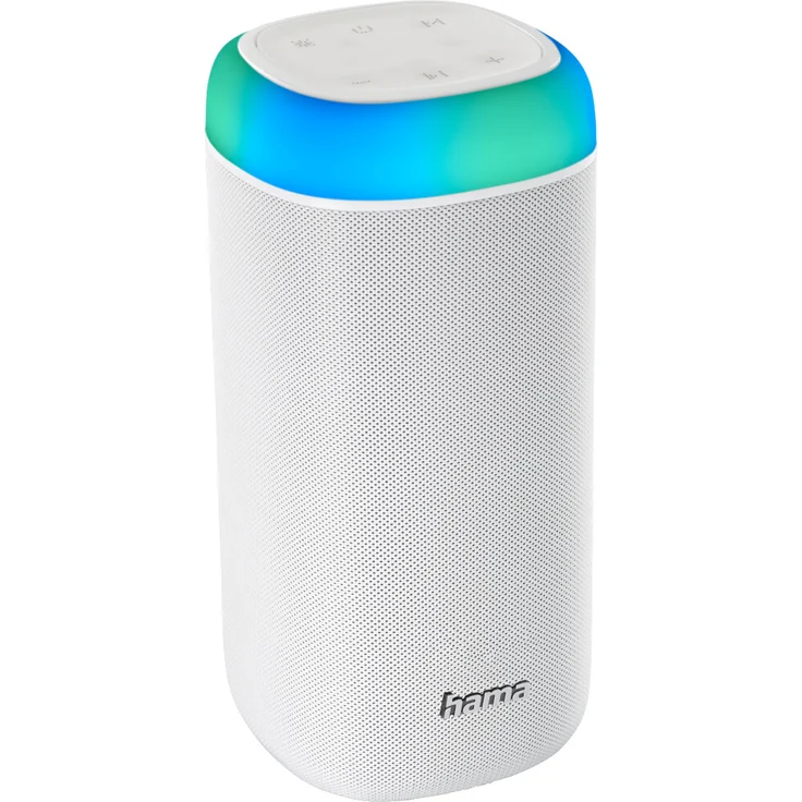 Hama Shine 2.0 Bluetooth-Lautsprecher, spritzwassergeschützt, weiß – Bild 1