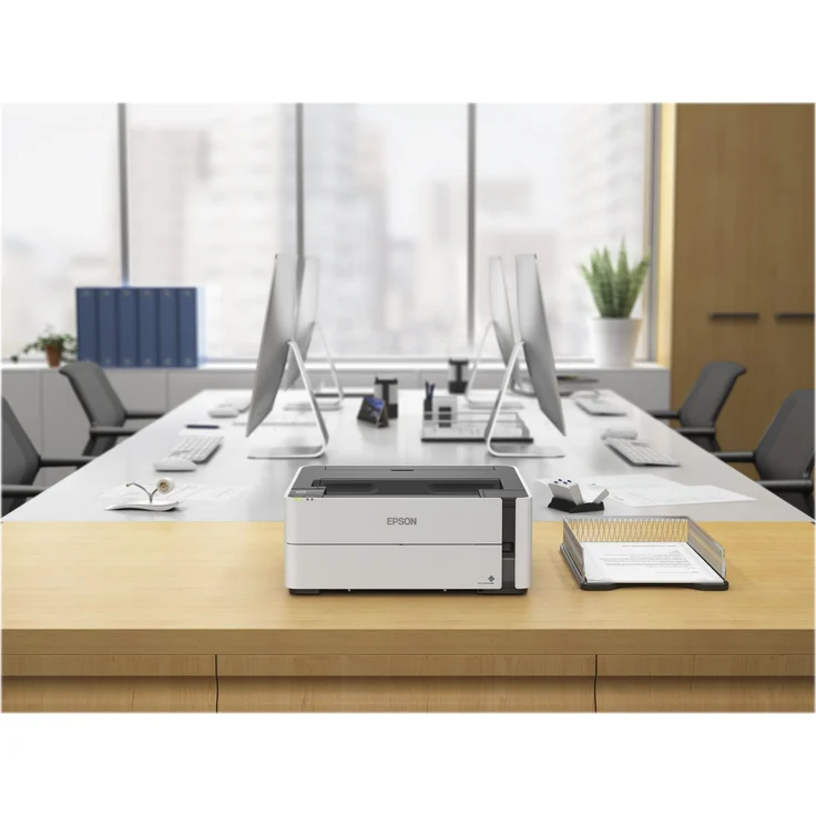 Epson EcoTank M1180 - Drucker - s-w - Duplex - Tintenstrahl - refillable - A4-Legal - 1200 x 2400 dpi - bis zu 20 Seiten-Min. - Kapazität: 250 Blätter - USB 2.0, LAN, Wi-Fi – Bild 4