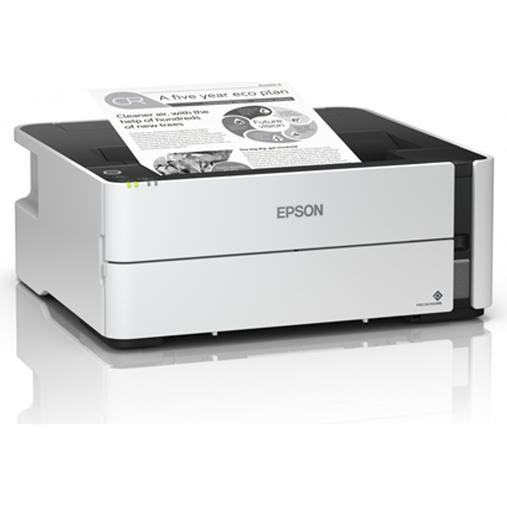 Epson EcoTank M1180 - Drucker - s-w - Duplex - Tintenstrahl - refillable - A4-Legal - 1200 x 2400 dpi - bis zu 20 Seiten-Min. - Kapazität: 250 Blätter - USB 2.0, LAN, Wi-Fi