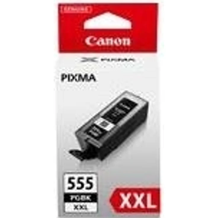 Canon PGI-555PGBK XXL - 37 ml - Hohe Ergiebigkeit - Schwarz - original - Blister mit Diebstahlsicherung - Tintenbehälter - für PIXMA iX6850, MX725, MX925 – Bild 1