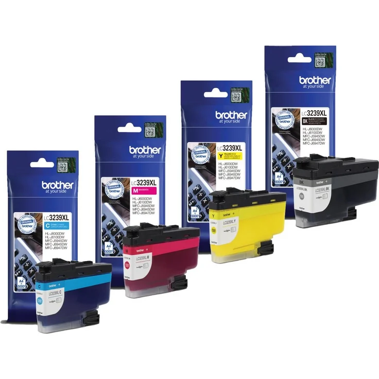 Brother Original LC-3239XL Druckerpatronen - 4er Multipack (cyan, magenta, gelb, schwarz)
