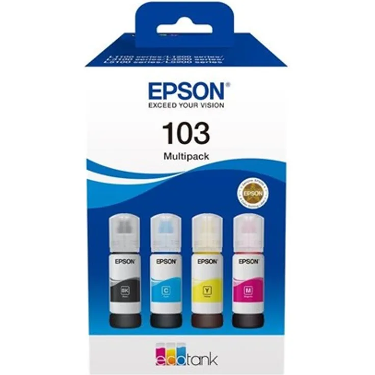 Epson 103 Multipack - 4-pack - black yellow cyan magenta - original - ink refill - Nachfülltinte Schwarz
