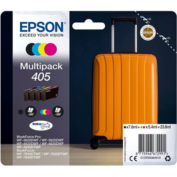 Epson 405 Multipack - 4-pack - black yellow cyan magenta - original - ink cartridge - Tintenpatrone Schwarz – Bild 1