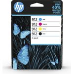 HP 912 Combo Pack - 4er-Pack - Schwarz, Gelb, Cyan, Magenta - Original - Tintenpatrone - für Officejet 80XX, Officejet Pro 80XX