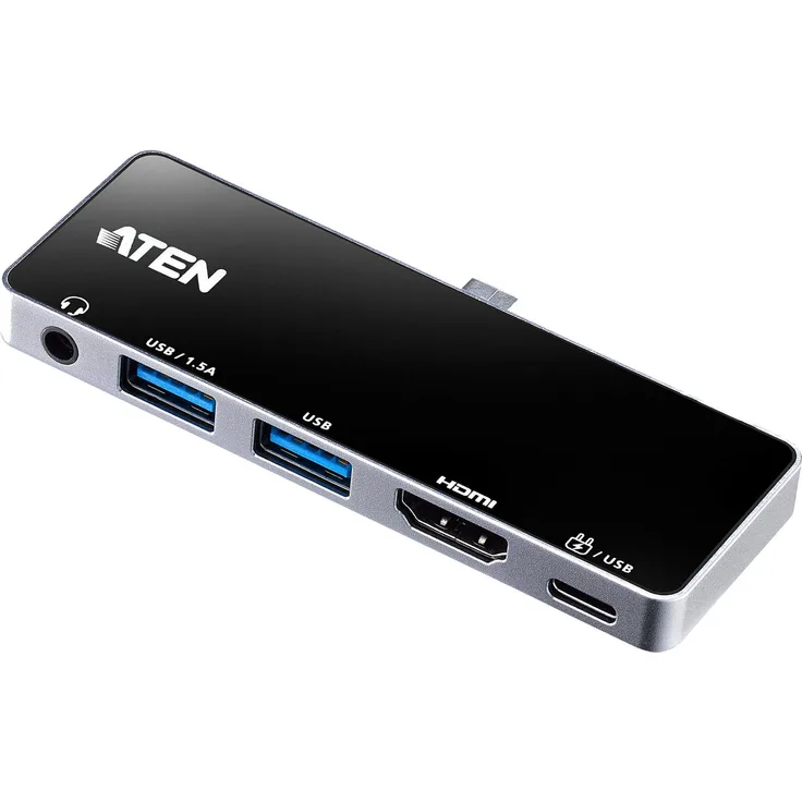 ATEN UH3238 Travel Dock - Dockingstation - USB-C 3.2 Gen 1 - Thunderbolt 3 - HDMI
