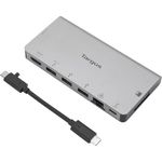 Targus DOCK414EU USB-C DP Alt-Mode Einzelvideo 4K HDMI Dockingstation mit Kartenleser, 100 W PD Pass-Thru und abnehmbarem US