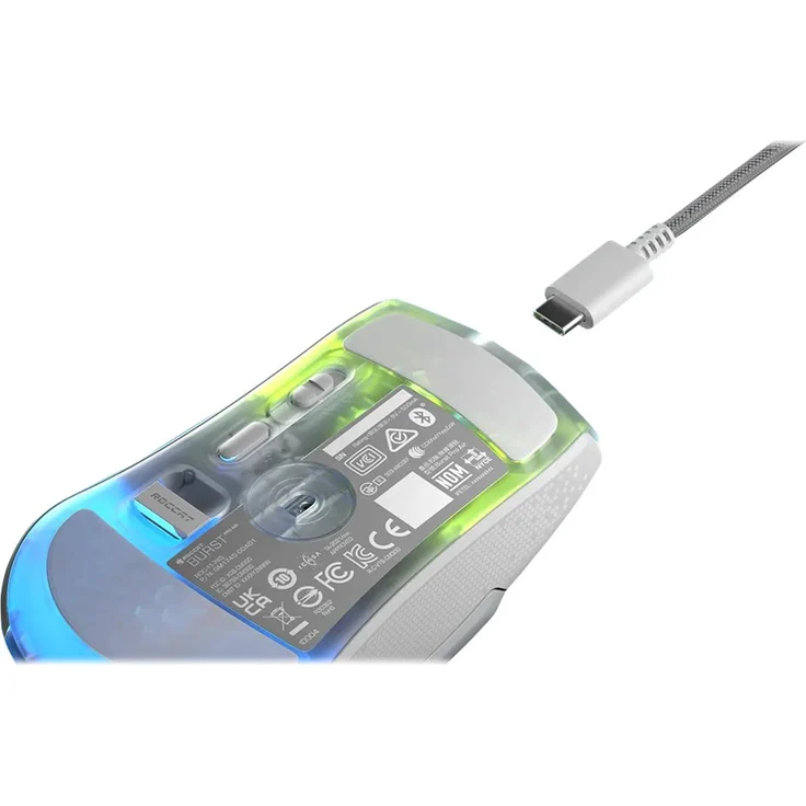 ROCCAT Gaming-Maus Burst Pro Air, Weiß (00214910) – Bild 3