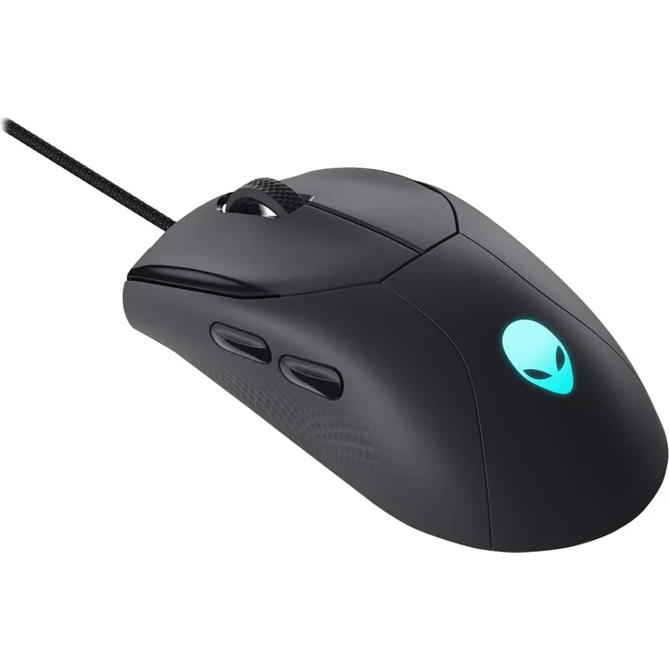 Alienware Wired Gaming Maus (optisch, 6 Tasten, kabelgebunden, USB, schwarz) (AW320M) – Bild 2