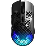 Steelseries Aerox 5 Wireless Gaming-Maus Kabellos, Bluetooth Optisch Schwarz 9 Tasten 18000 dpi Beleuchtet, Wiederaufladbar (62406)