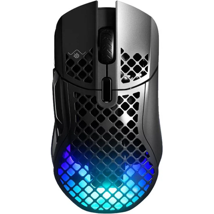 Steelseries Aerox 5 Wireless Gaming-Maus Kabellos, Bluetooth Optisch Schwarz 9 Tasten 18000 dpi Beleuchtet, Wiederaufladbar (62406) – Bild 1