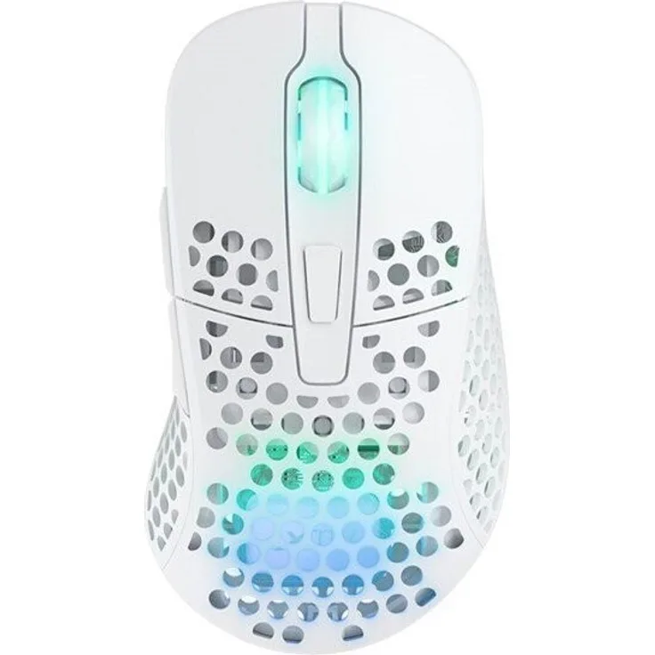 Xtrfy M4 Wireless RGB Gaming Mouse - White - Gaming Maus (Weiß mit RGB Licht) (M4W-RGB-WHITE)